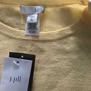 JJill mixed media large tall NWT yellow